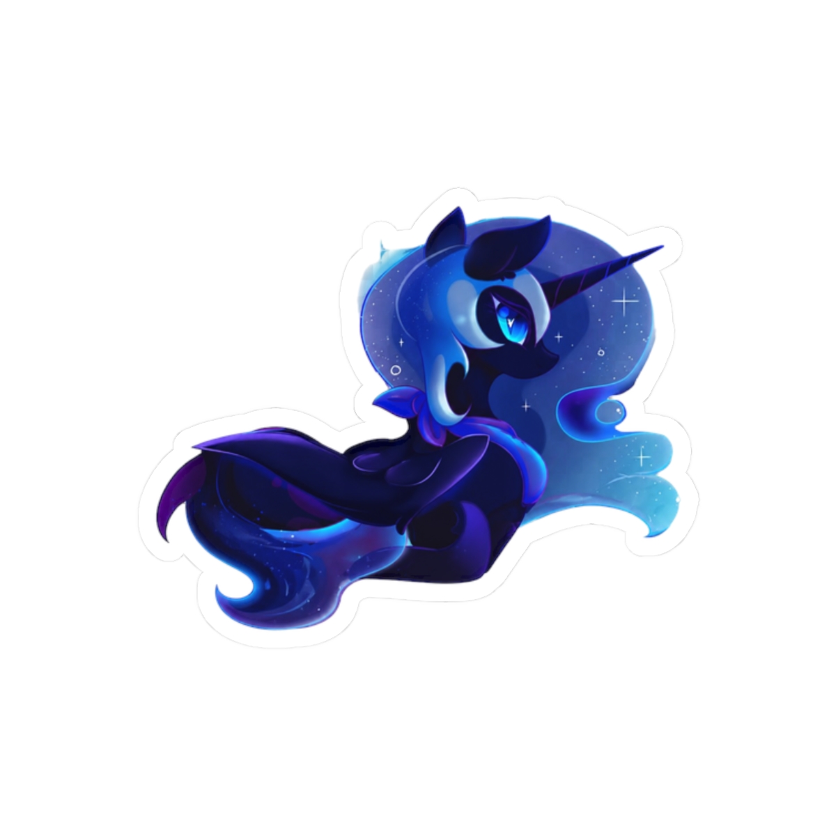Nightmare Moon Sticker | Bold My Little Pony Alicorn Vinyl Decal - alternate angle 3, merchandise