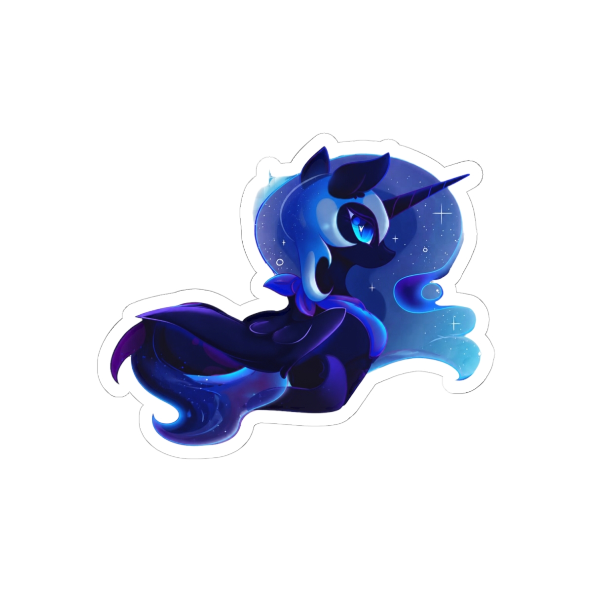 Nightmare Moon Sticker | Bold My Little Pony Alicorn Vinyl Decal - alternate angle 1, merchandise