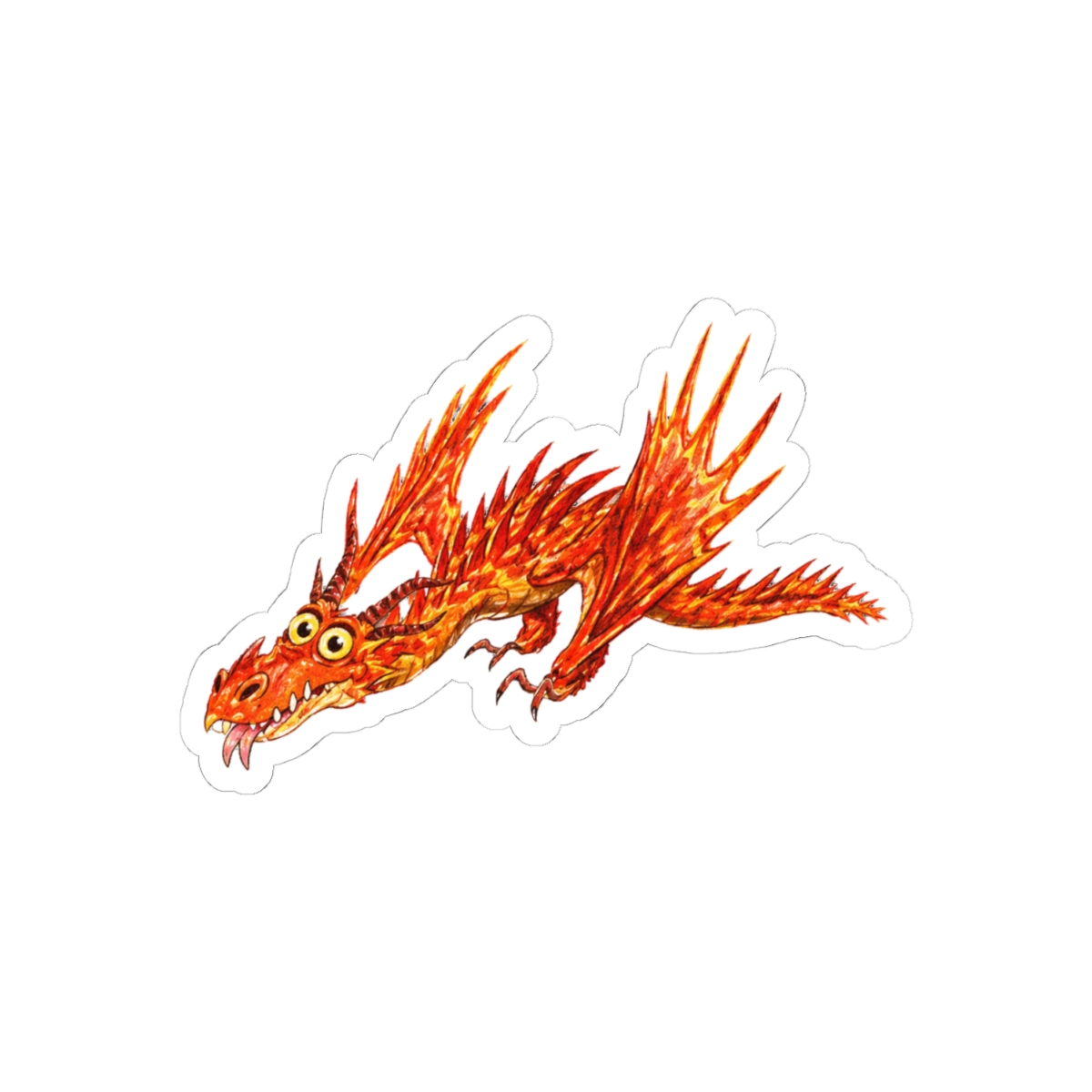 Little Monstrous Nightmare Sticker | Cute Monster Vinyl Decal - alternate angle 1, merchandise
