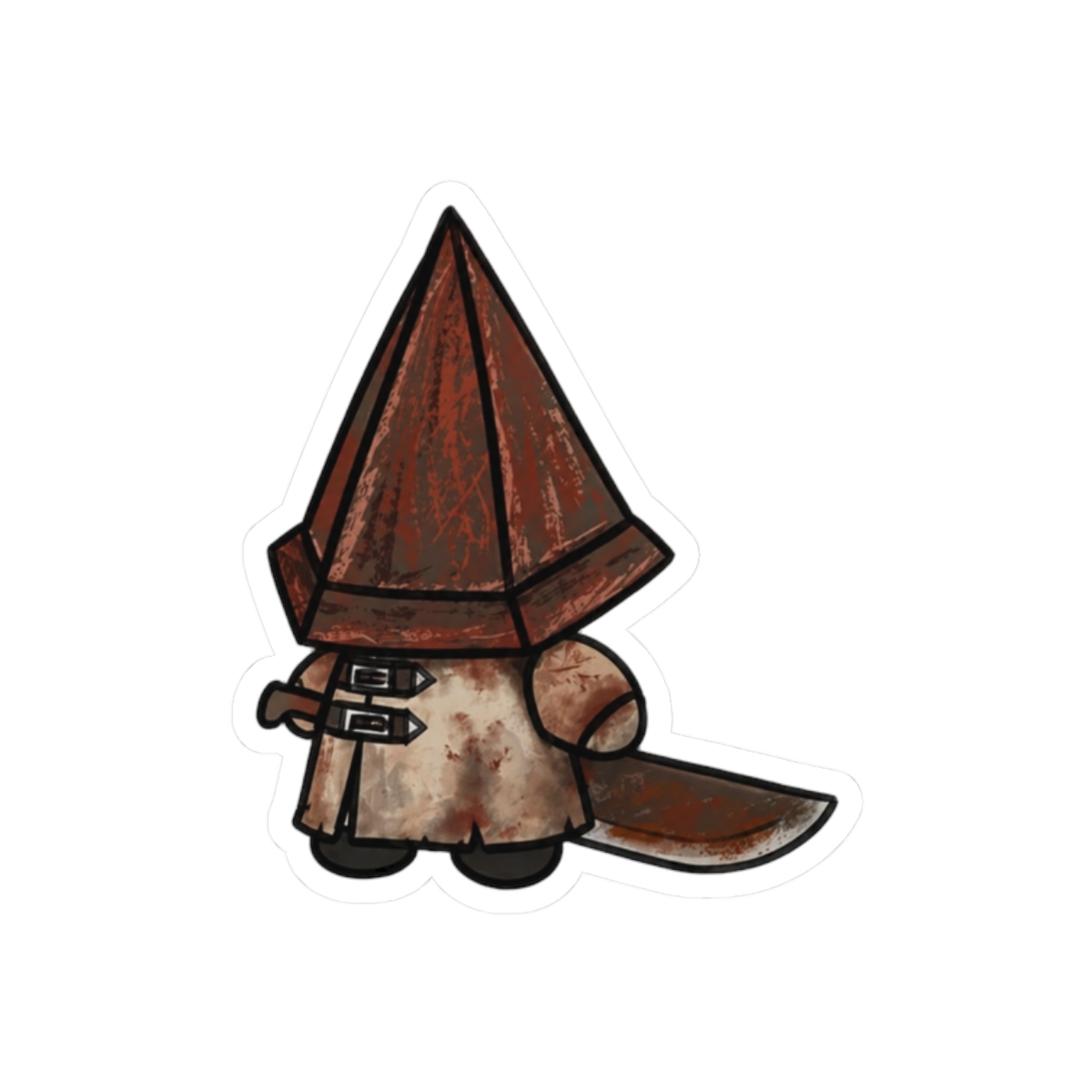 Pyramid Head Silent Hill Sticker | Bold Horror Vinyl Decal - alternate angle 3, merchandise