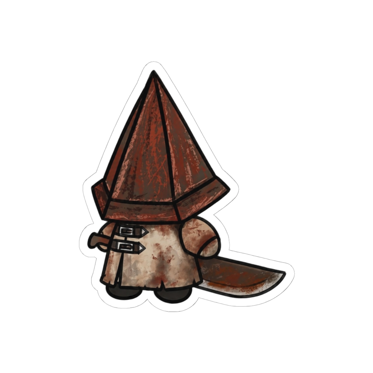 Pyramid Head Silent Hill Sticker | Bold Horror Vinyl Decal - alternate angle 1, merchandise