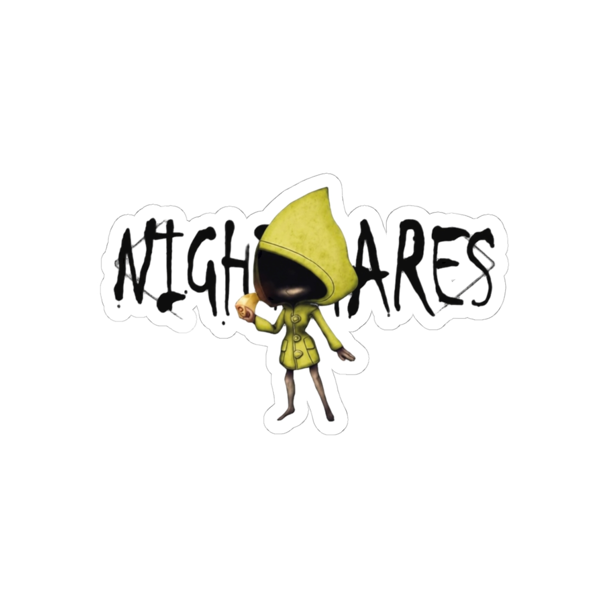 Cute Nightmares Sticker | Funny Creepy Vinyl Decal - alternate angle 1, merchandise