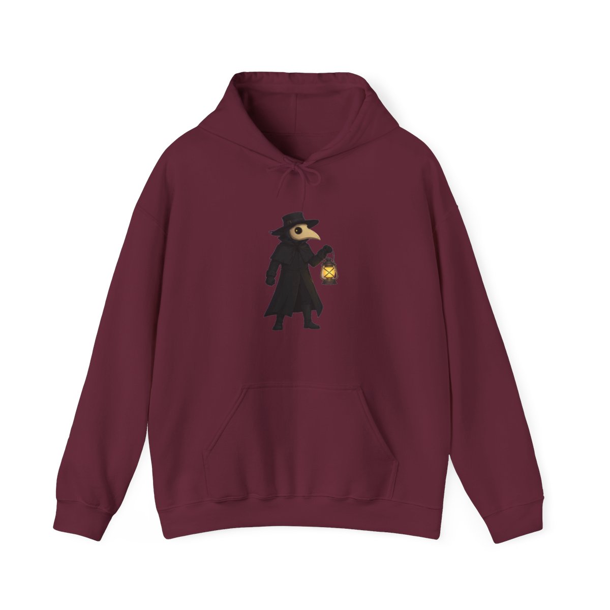 Plague Doctor XVI Macabre Hoodie - Goth Halloween Gift - alternate angle 3, merchandise