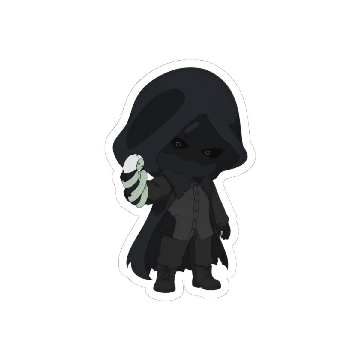 Seer Maelstrom Blvck Chibi Sticker | Cute Fantasy RPG Vinyl Decal - alternate angle 1, merchandise