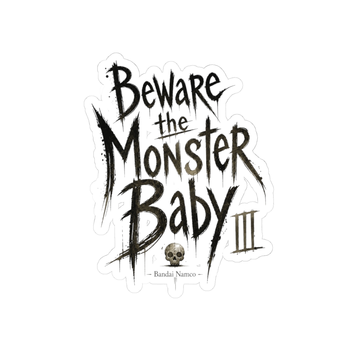 Little Nightmares III "Beware the Monster Baby" Sticker - alternate angle 2, merchandise