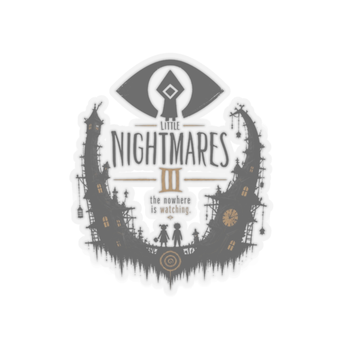 Little Nightmares III "The Nowhere is watching." Sticker