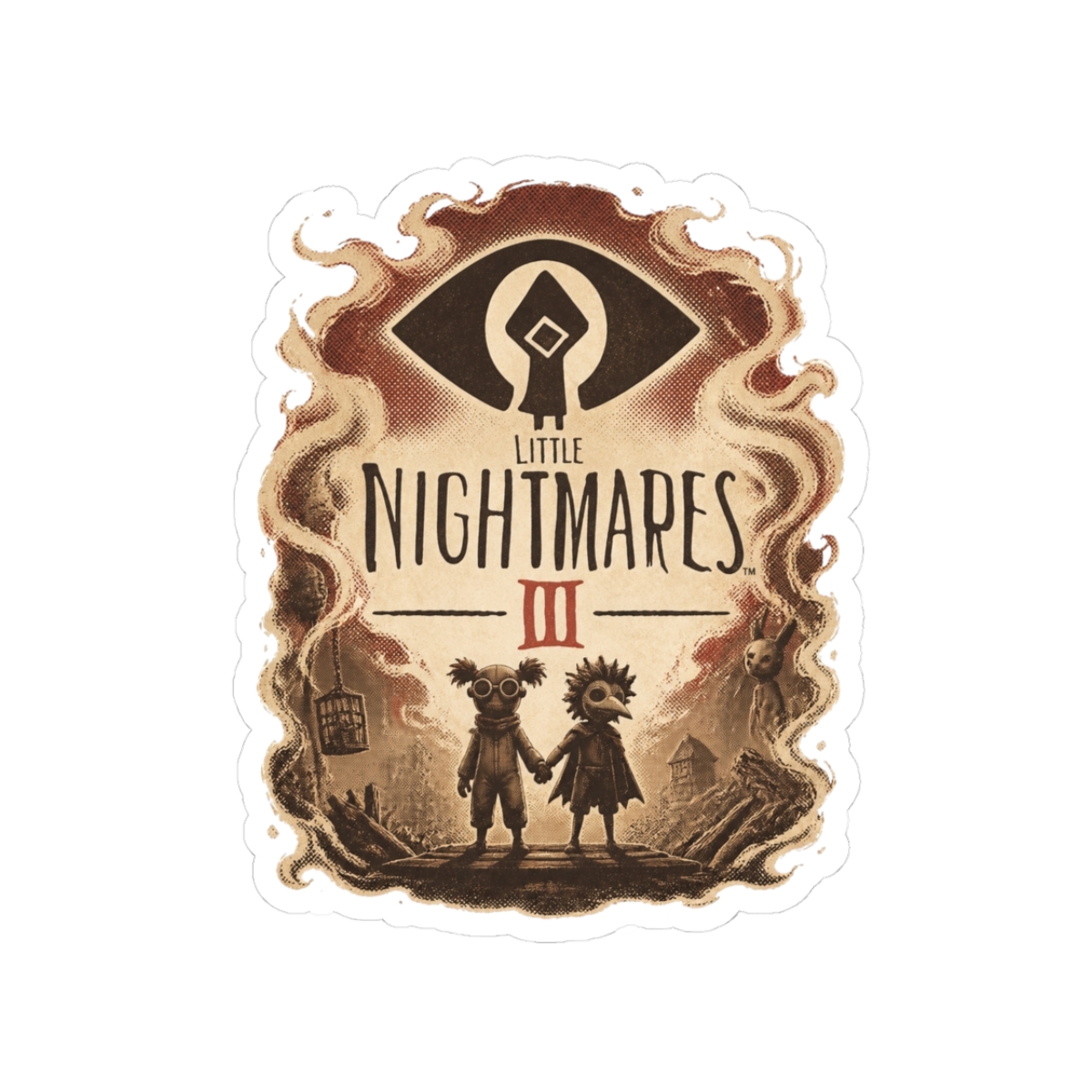 Little Nightmares III "Design 3" Sticker - alternate angle 1, merchandise