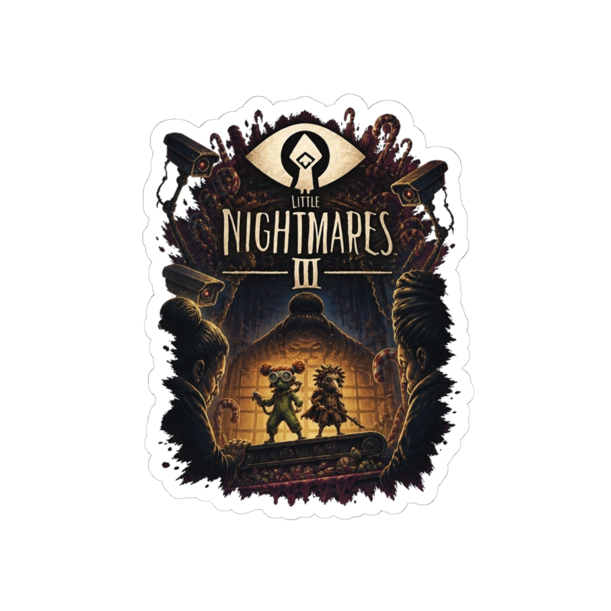 Little Nightmares III "Design 4" Sticker - alternate angle 2, merchandise